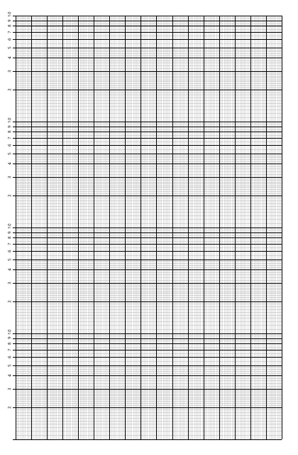 Log Graph Paper Template