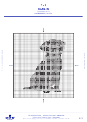 Pug Cross Stitch Graph Template (English/French), Page 2
