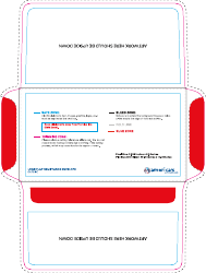 Document preview: Long Flap Remittance Envelope Template - Outside