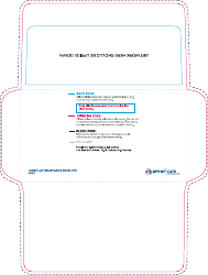 Document preview: Long Flap Remittance Envelope Template - Inside