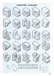 Isometric Alphabet Worksheet
