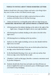 Isometric Alphabet Worksheet, Page 2