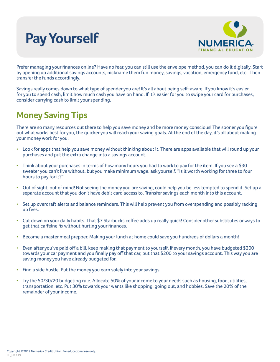 Budgeting Worksheet, Page 5