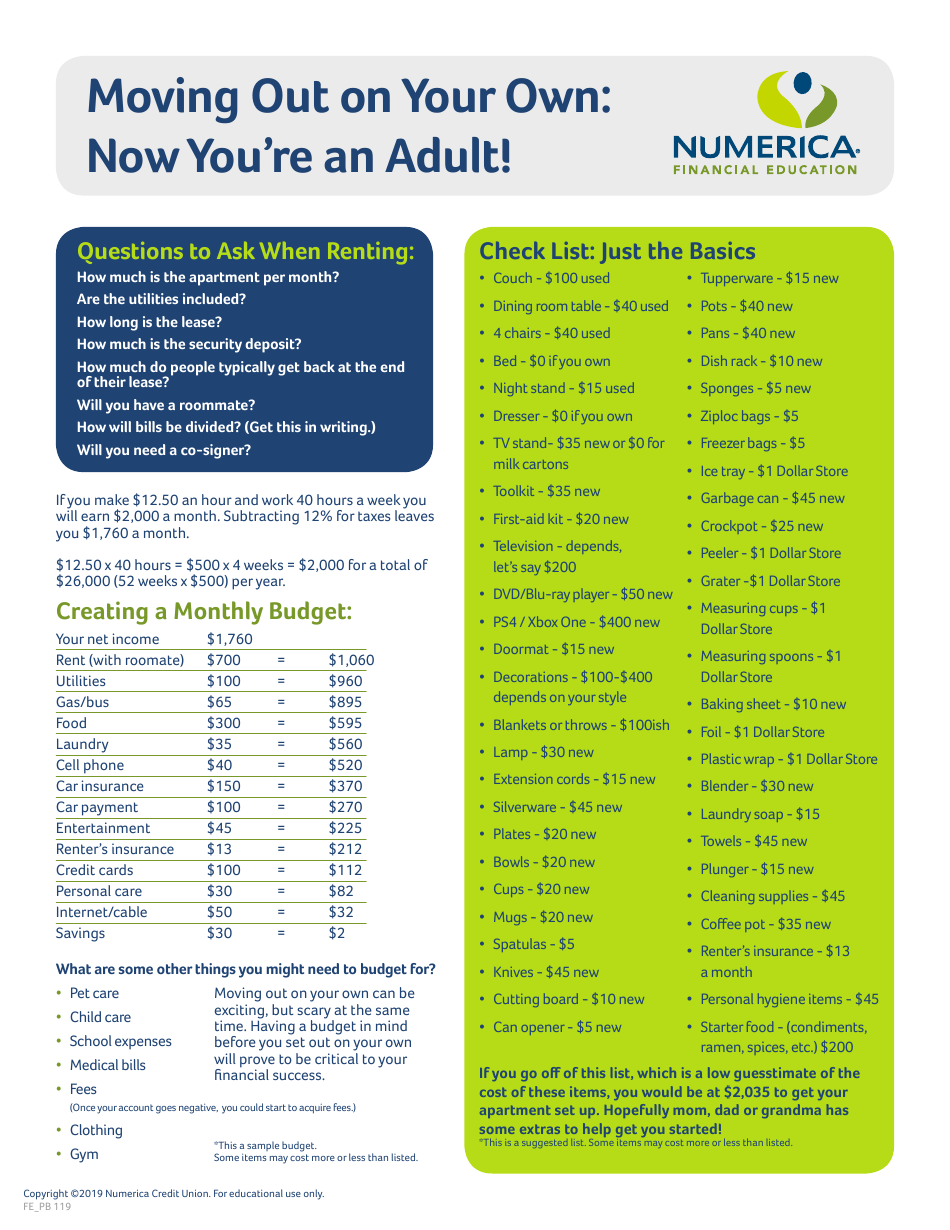 Budgeting Worksheet, Page 7