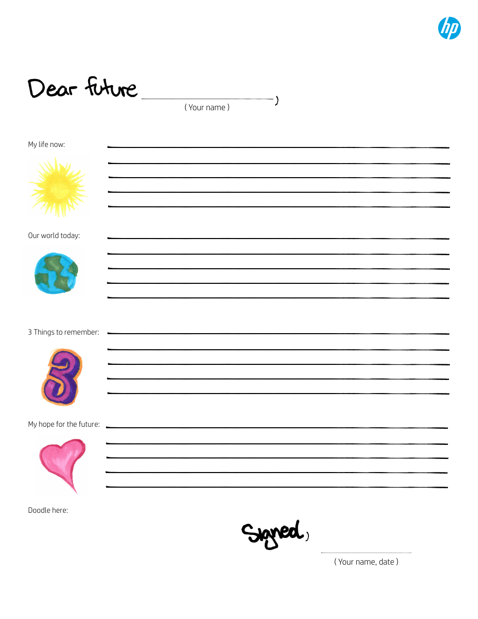 Future Me Letter Template, Page 2