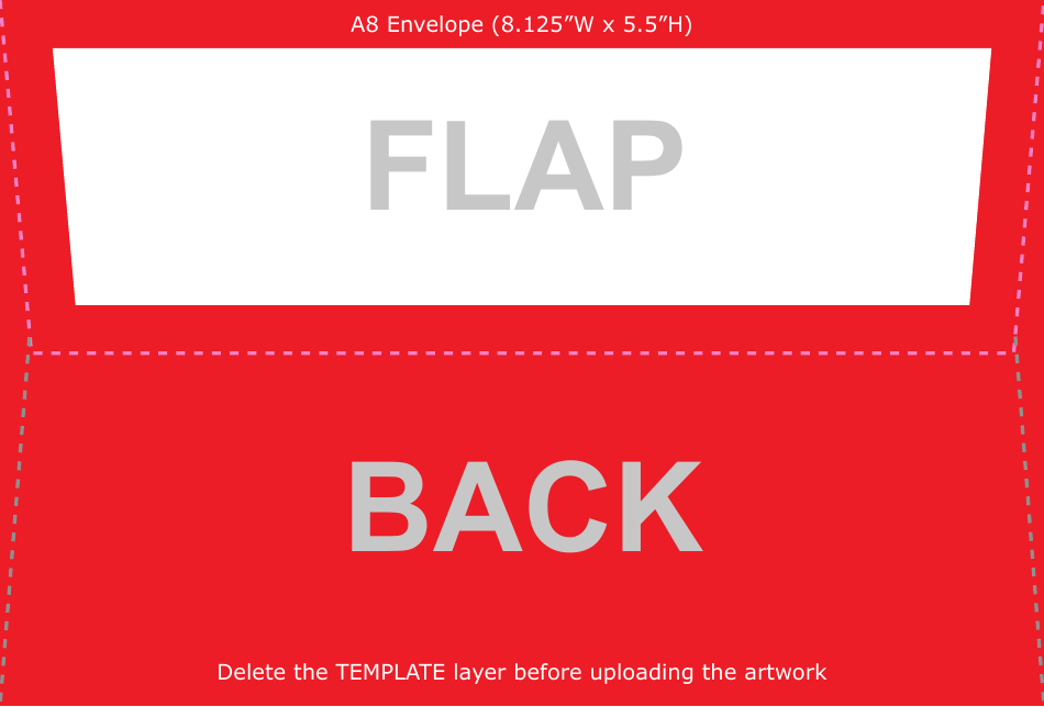 A8 Envelope Template - Back Download Printable PDF | Templateroller