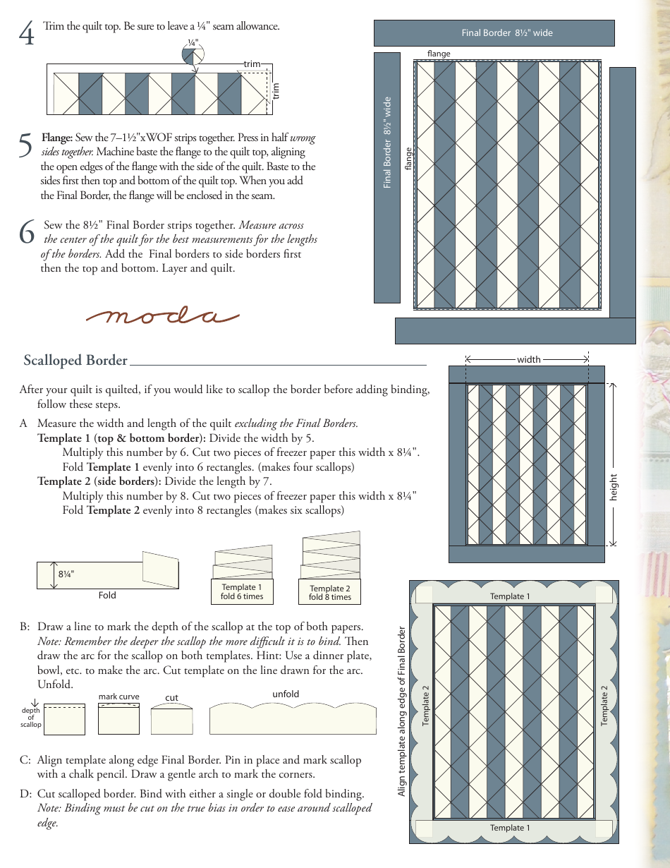 Rural Jardin Quilt Pattern, Page 3