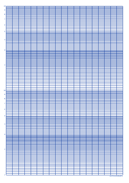 Logarithmic Graph Paper - Blue