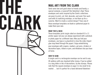 Document preview: Card and Envelope Templates - Clark Art Institute
