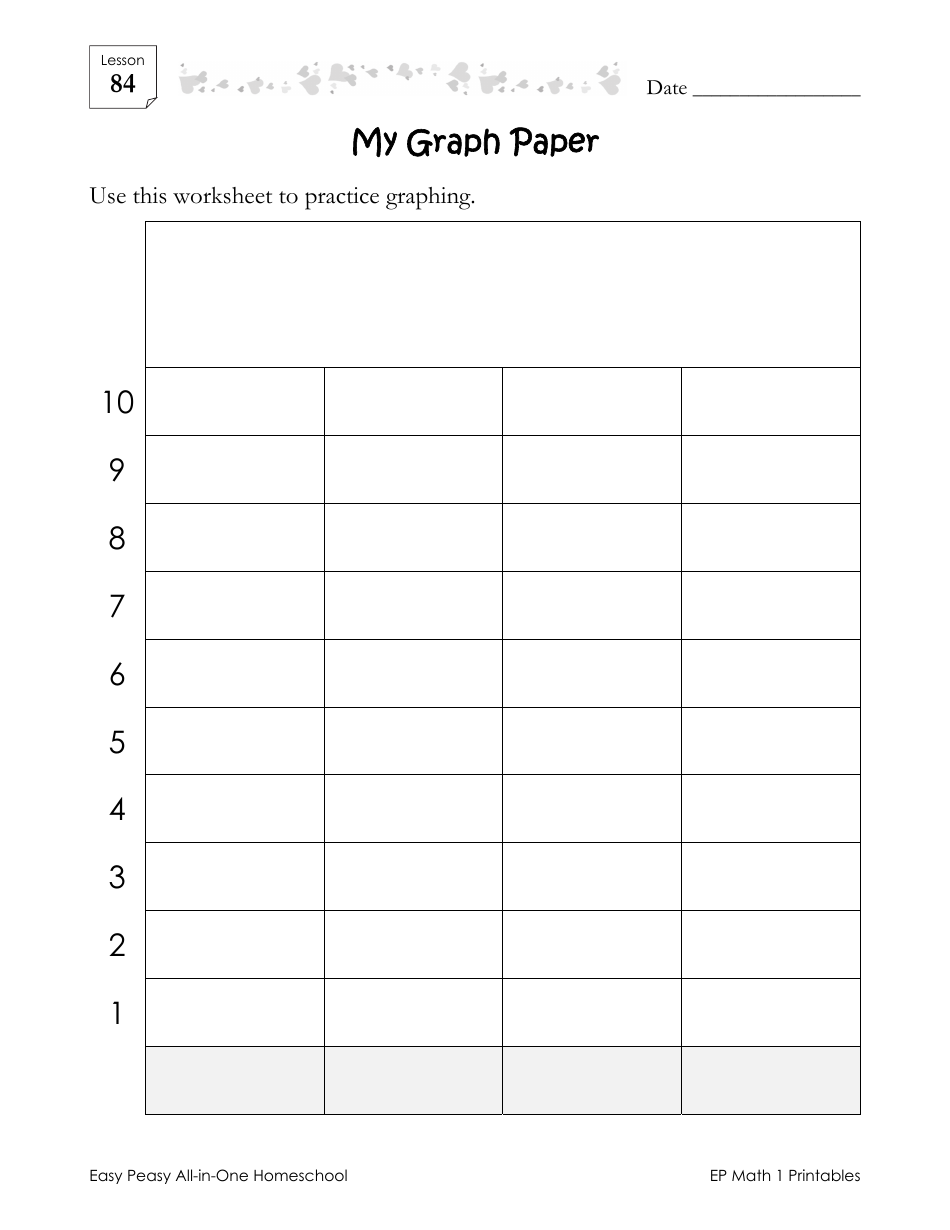 Graph Paper Practice Worksheet Download Printable PDF | Templateroller