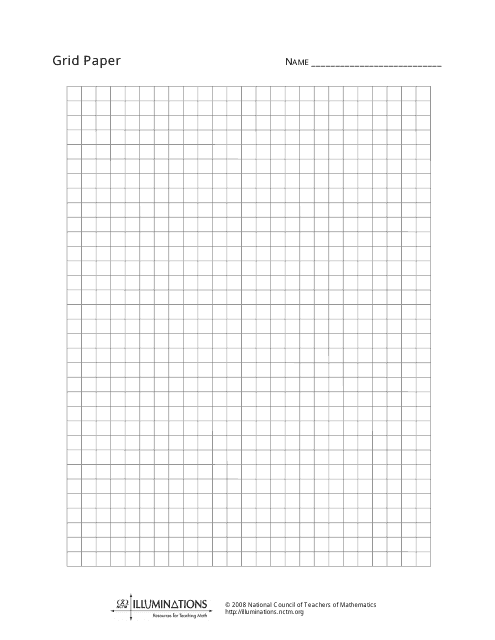 Grid Paper Template - National Council of Teachers of Mathematics Download Pdf