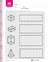 Document preview: Isometric Graphing Paper Template (Spanish)