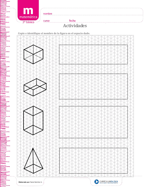 Isometric Graphing Paper Template (Spanish) Download Pdf