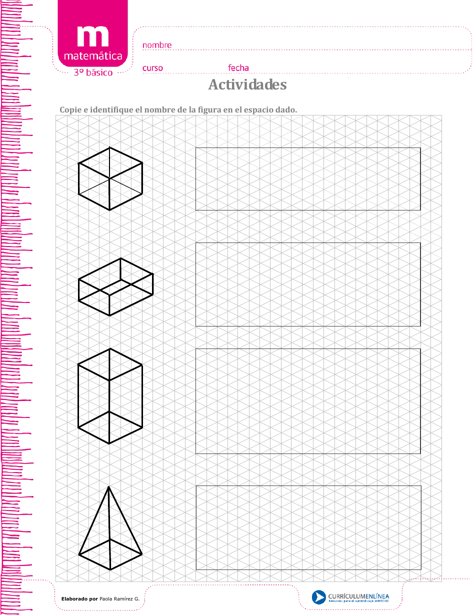 Isometric Graphing Paper Template (Spanish), Page 1