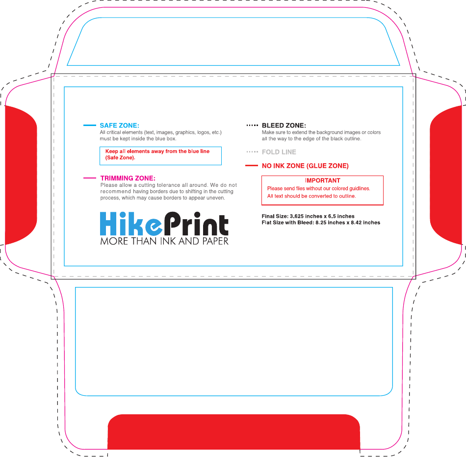 3.625 X 6.5 Envelope Template, Page 1