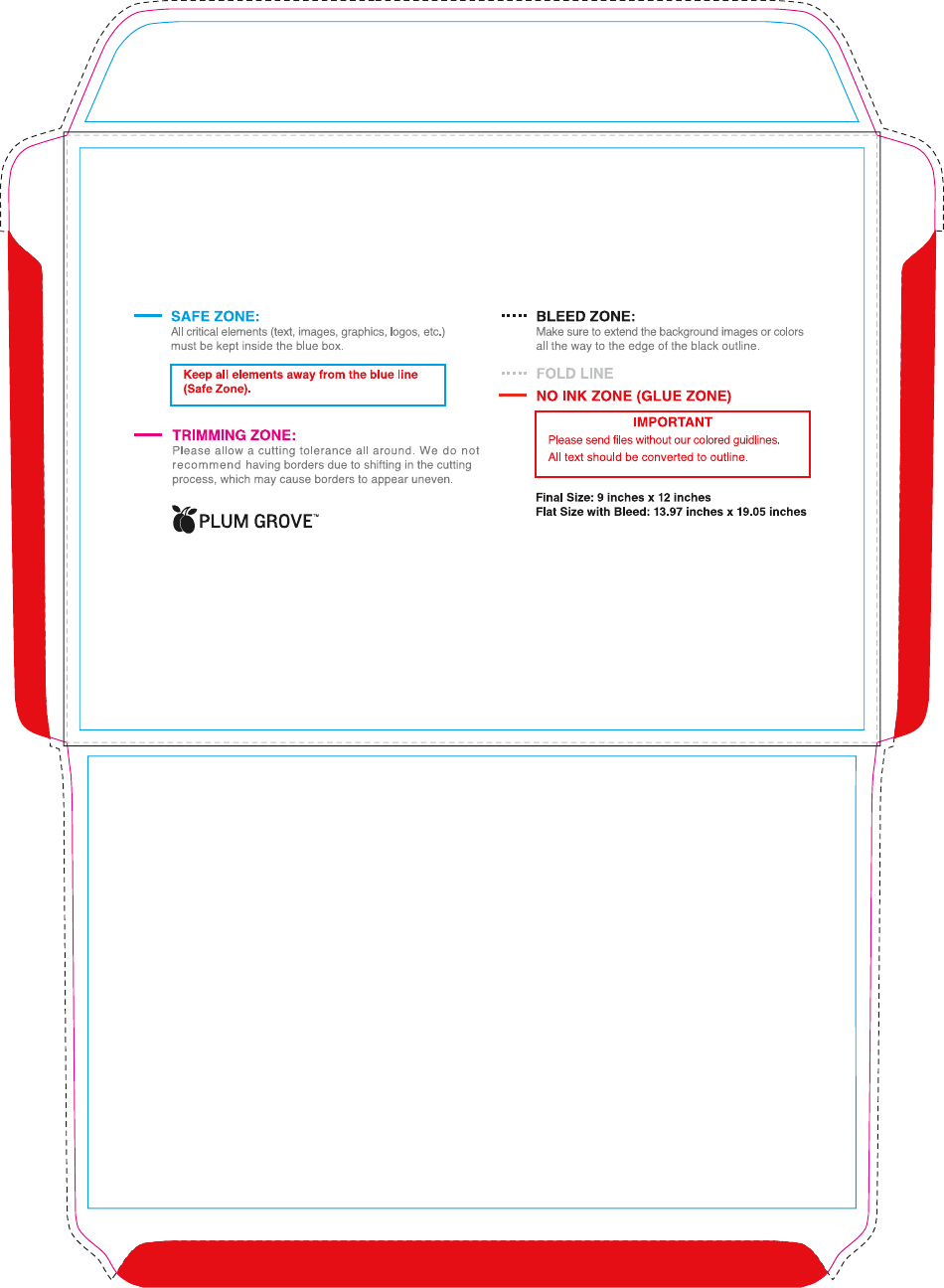 9 X 12 Envelope Template, Page 1