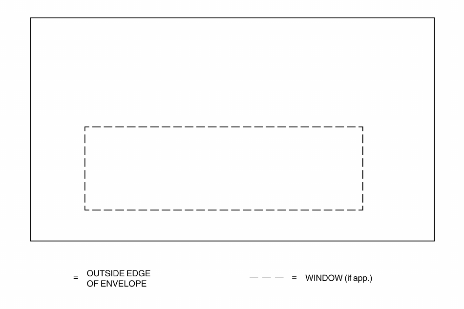 Envelope With Window Template, Page 1