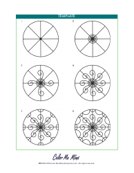 Mosaic Mandala Tray Pattern Template - Color Me Mine Enterprises, Page 3