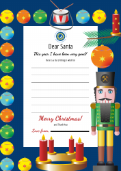 Document preview: Dear Santa Letter Template
