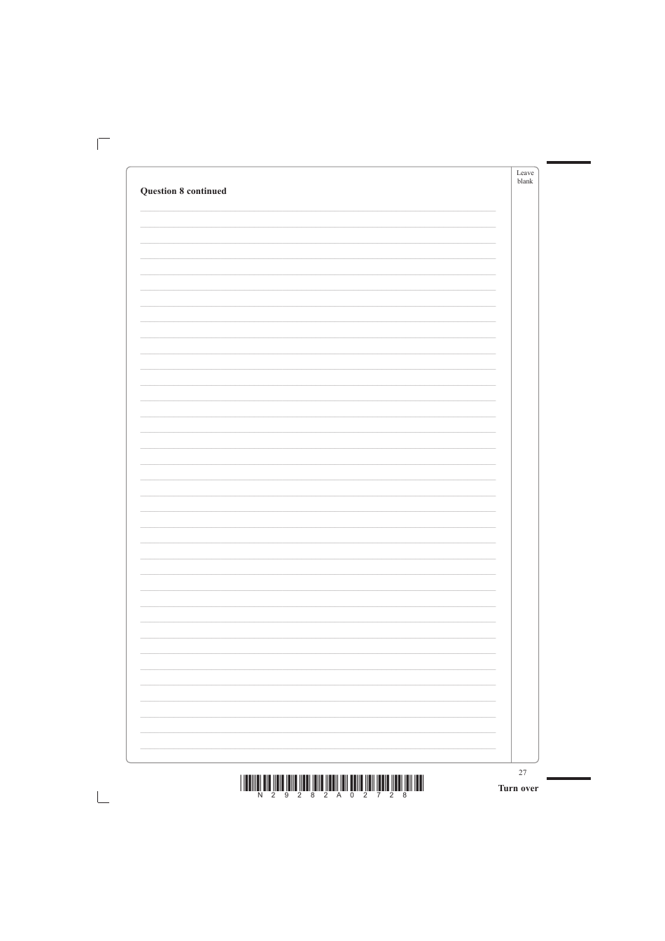 June 2008 Edexcel Gce Further Pure Mathematics Fp1 - Advanced / Advanced Subsidiary, Page 27