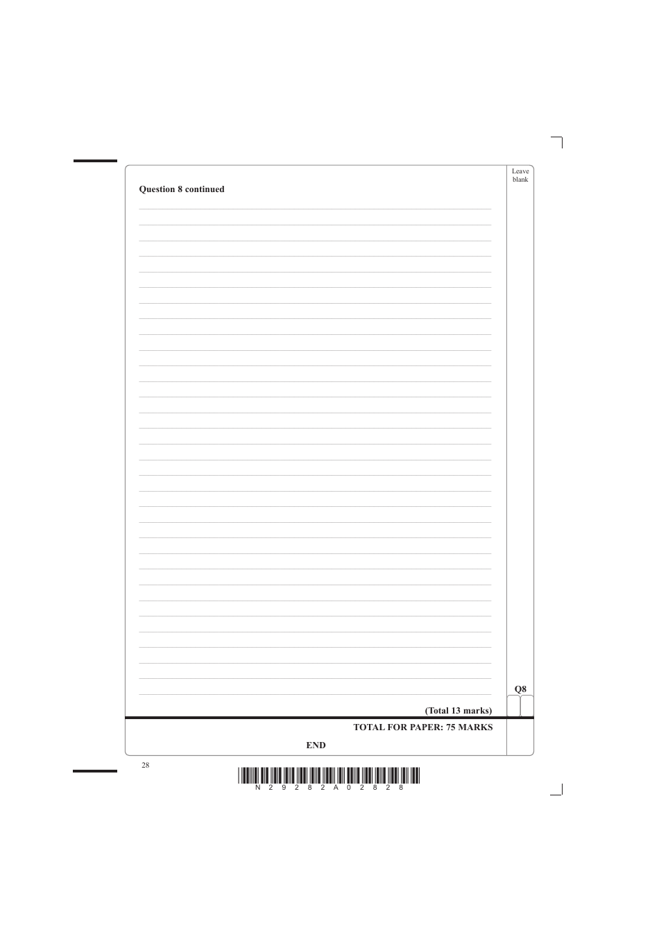 June 2008 Edexcel Gce Further Pure Mathematics Fp1 - Advanced / Advanced Subsidiary, Page 28