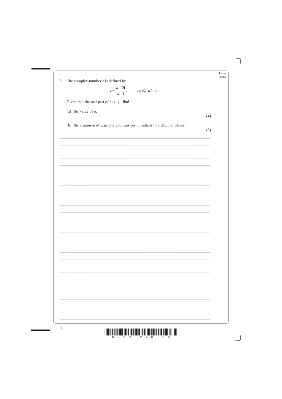 June 2008 Edexcel Gce Further Pure Mathematics Fp1 - Advanced / Advanced Subsidiary, Page 6