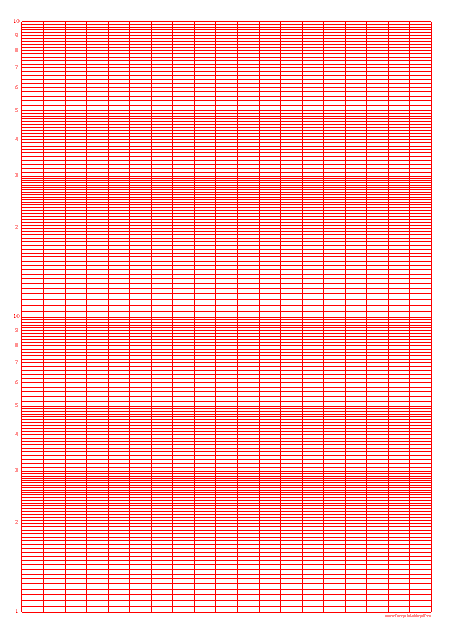 Semi-logarithmic Paper - Red