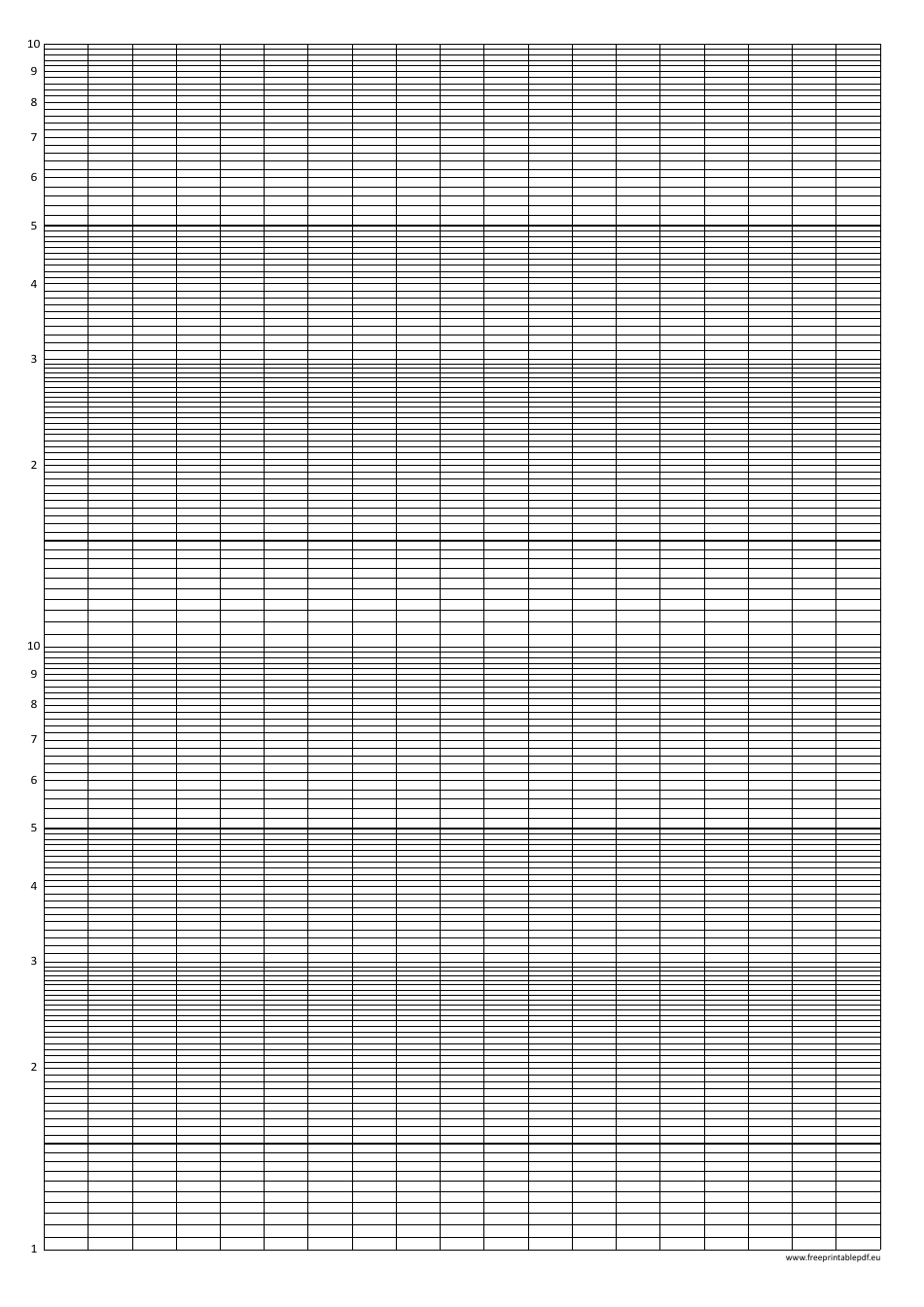 Semi-logarithmic Paper Download Printable PDF | Templateroller