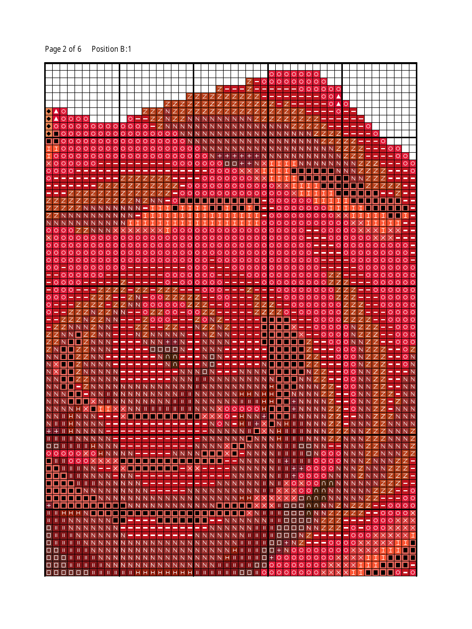 Red Rose Cross-stitch Pattern, Page 5