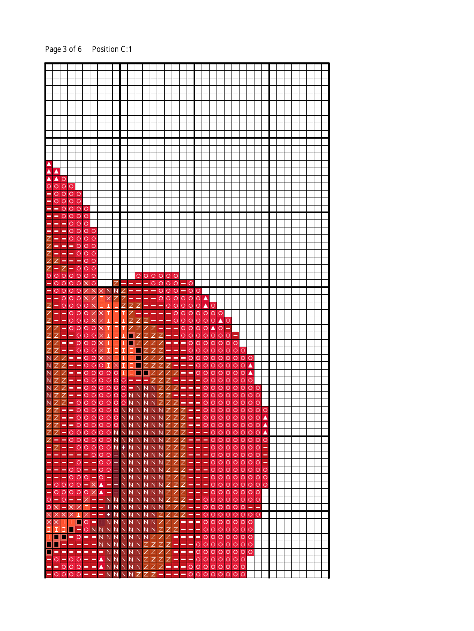 Red Rose Cross-stitch Pattern, Page 6