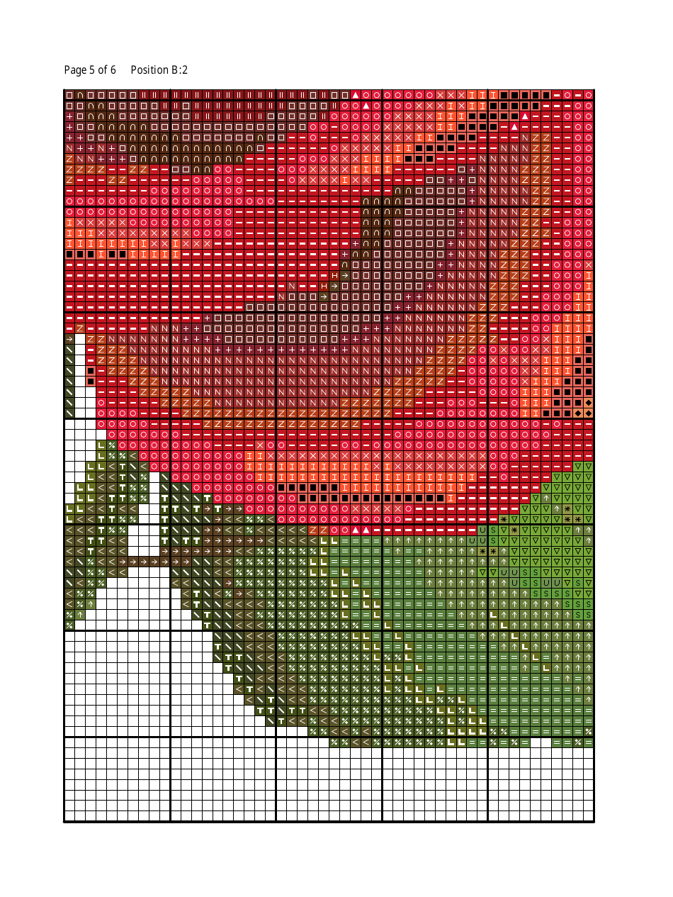 Red Rose Cross-stitch Pattern, Page 8