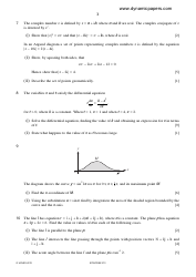 May/June 2013 University of Cambridge International Examinations: Mathematics Paper 3 Pure Mathematics 3 (P3), Page 3