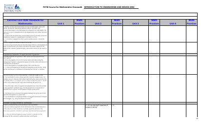 Pltw Course for Mathematics Crosswalk - Introduction to Engineering and Design (Ied) - Wisconsin, Page 15