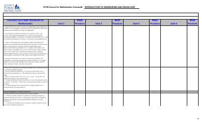 Pltw Course for Mathematics Crosswalk - Introduction to Engineering and Design (Ied) - Wisconsin, Page 18