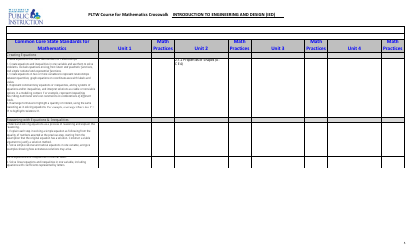 Pltw Course for Mathematics Crosswalk - Introduction to Engineering and Design (Ied) - Wisconsin, Page 5