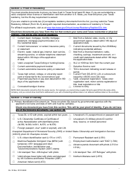Form DL-15 What to Bring With You When Applying for a Texas Driver License or Identification Card - Texas, Page 2