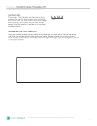 Document preview: Necktie Envelope Template - Martha Stewart Living Omnimedia