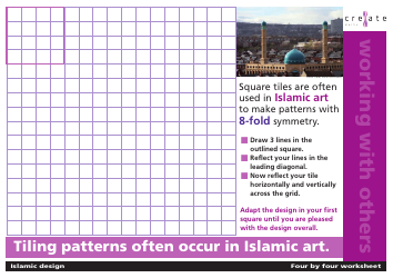 Document preview: Islamic Art Tiling Worksheet - Robert Field