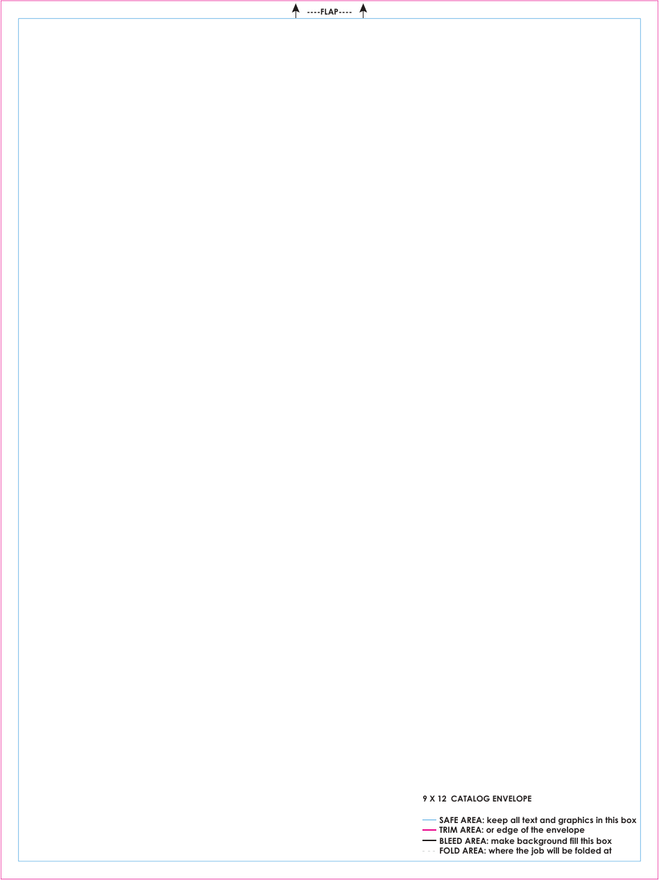 9x12 Catalog Envelope Template, Page 1