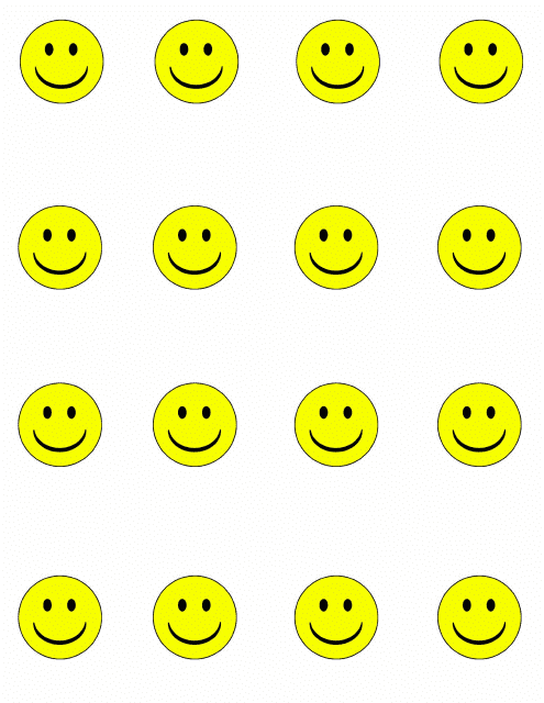 Yellow Smiley Face Templates