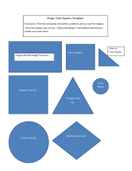 Document preview: Shape Train Express Template