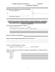 Notice of Appeal From Order Under Pretrial Fairness Act Pursuant to Illinois Supreme Court Rule 604(H) (State as Appellant) - Illinois