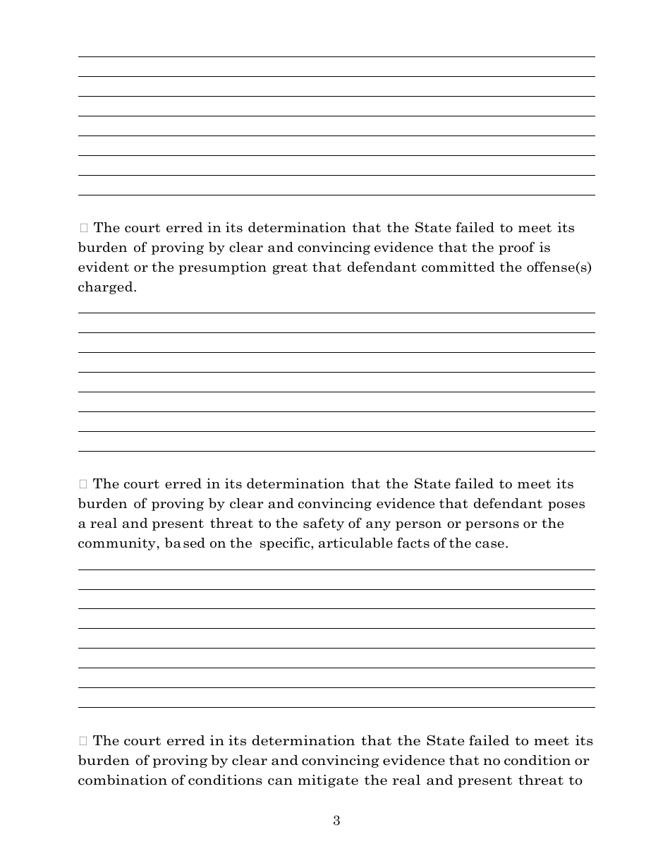 Notice of Appeal From Order Under Pretrial Fairness Act Pursuant to Illinois Supreme Court Rule 604(H) (State as Appellant) - Illinois, Page 3