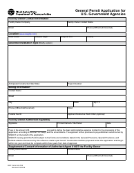 DOT Form 224-700 General Permit Application for U.S. Government Agencies - Washington, Page 2
