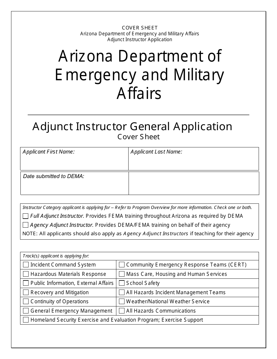 Adjunct Instructor General Application - Arizona, Page 2