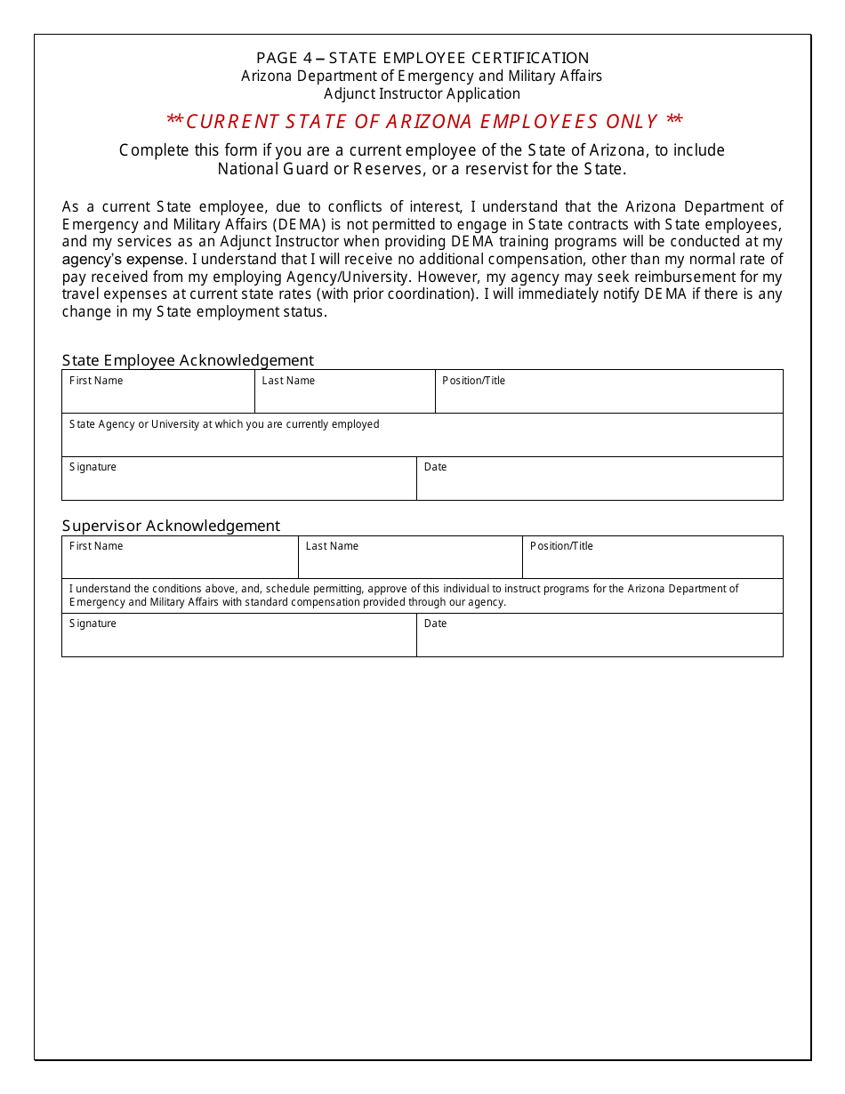 Adjunct Instructor General Application - Arizona, Page 7