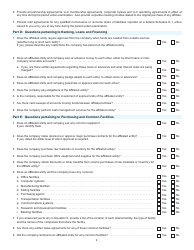 Form I-099 Unitary Questionnaire for Affiliated Entities - Wisconsin, Page 2