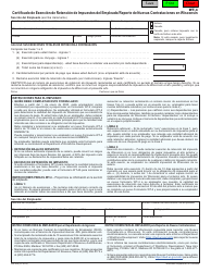 Document preview: Formulario WT-4 (WS-204) Certificado De Exencion De Retencion De Impuestos Del Empleado/Reporte De Nuevas Contrataciones En Wisconsin - Wisconsin (Spanish)