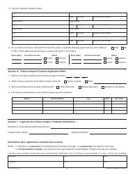 Form CTP-129 Cigarette-Tobacco/Vapor Products Permits Application - Wisconsin, Page 3