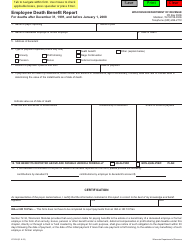 Form HT-209 Employee Death Benefit Report for Deaths After December 31, 1991, and Before January 1, 2008 - Wisconsin, Page 2